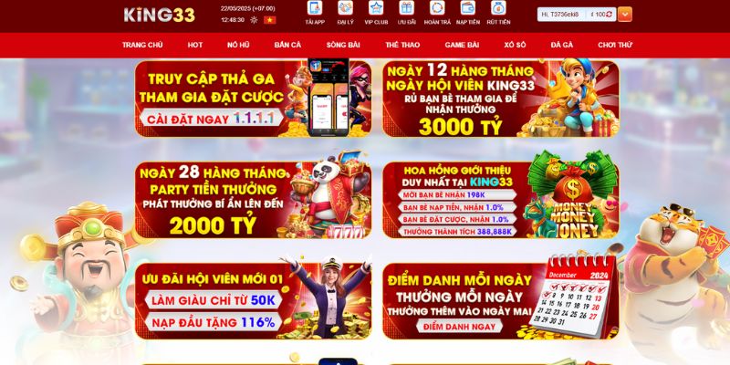 Khuyến mãi ngập tràn liên tục cập nhật cho người chơi tại KING88